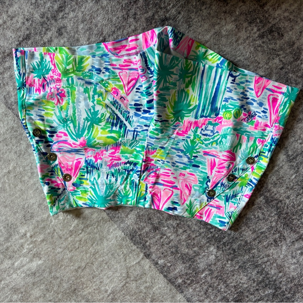 Lilly Pulitzer Colorful Tropical Print Shorts